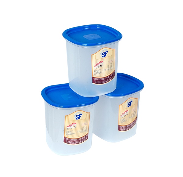 طقم حاوية طعام سعة 3 ليتر 3 قطع