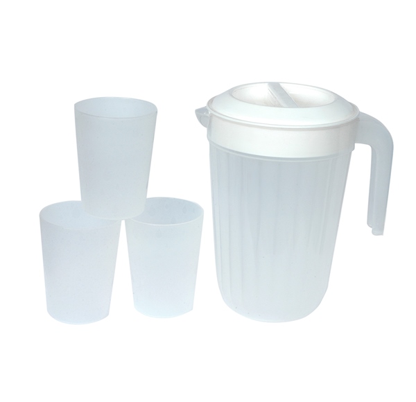 طقم جك مخطط 3 كاسات